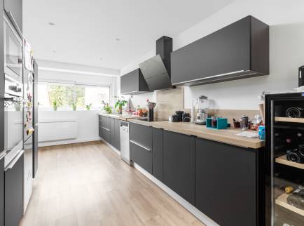 Nouvelle cuisine moderne après travaux de rénovation - Thonon-les-Bains 74200