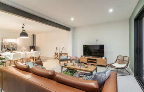 Extension de maison pour créer un salon séjour spacieux à Vertou