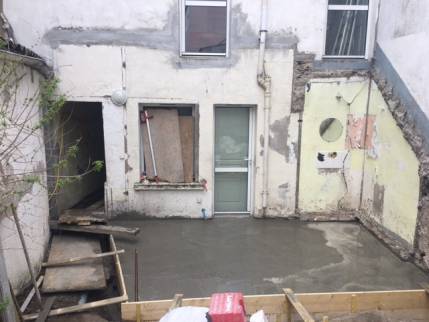 Travaux de dallage pour extension de maison - Nantes 44