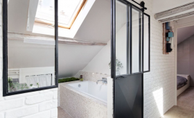 Création d'une salle de bains dans les combles à Bordeaux