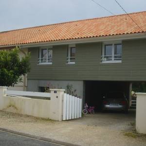 Extension de maison, bardage et PVC