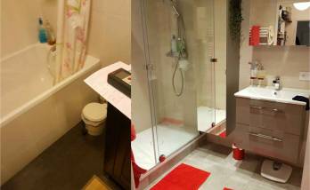 Rénovation salle de bain avant / après