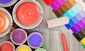 Palette de peintures pour décoration à Damgan Kervoyal