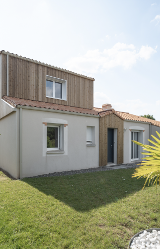 Surélévation d'une maison en ossature bois de 30 m² aux Sorinières -exterieur