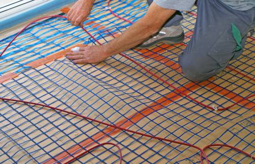 installation d'un plancher chauffant électrique