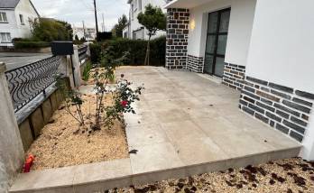 Aménagement extérieur de maison rénové - Nantes 44