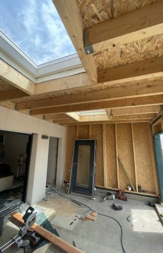 Extension 20 m2 Mur Ossature Bois à Treillières près de Nantes (44)