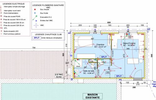 Plan agrandissement d'une maison La Maison Des Travaux Ales