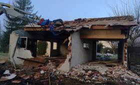 Travaux de démolition d’une maison