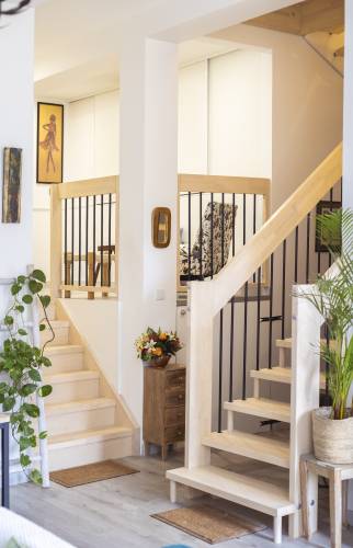 Rénovation d'un escalier terminée