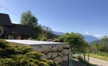 Travaux terminés : Dalle et enrochement finis