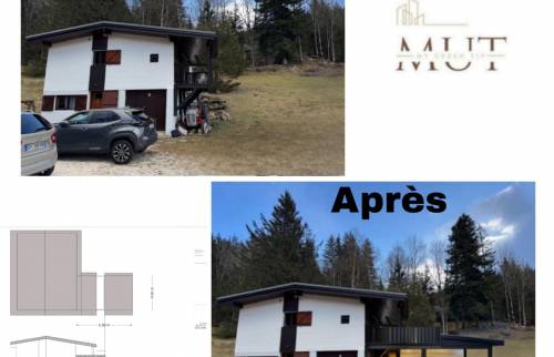 Abri garage et terrasse La Mure 