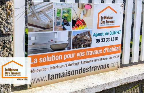 Projet de rénovation au Guilvinec accompagné par La Maison Des Travaux Quimper : artisans qualifiés et suivi de chantier maîtrisé.