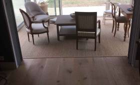 Salon et salle à manger avec son nouveau parquet - Nantes 44