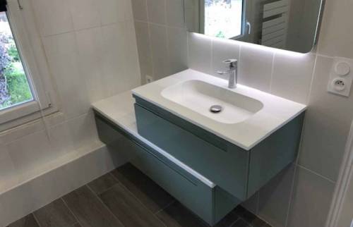 Rénovation d'une salle de bain à Cabourg