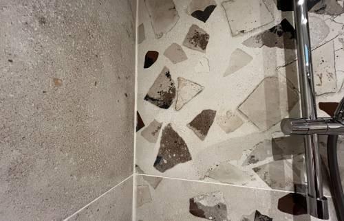 Terrazzo carrelage gris