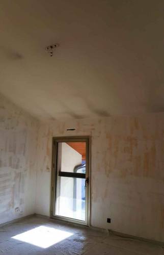 Pièce avant installation des Vélux - Lyon 3