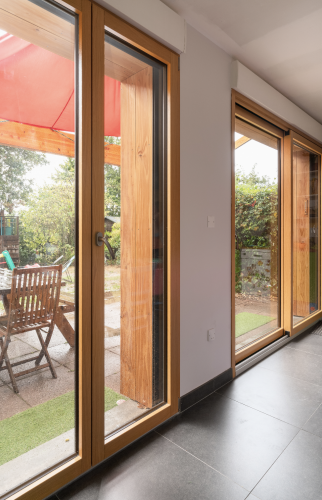 Remplacement des menuiseries par des menuiseries mixtes à Vertou (alu extérieur/bois intérieur)