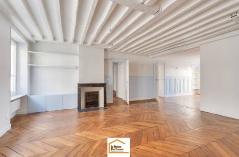 Asnieres-sur-Seine_92600_07_sejour-cheminee-vue-depuis-entree