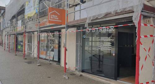 Travaux de ravalement de façade d'immeuble en cours - Brie-Comte-Robert 77170