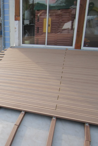 Aménagement de terrasse sur un garage