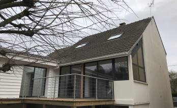Construction d'une extension de maison ossature bois - Villeneuve-en-Retz 44580