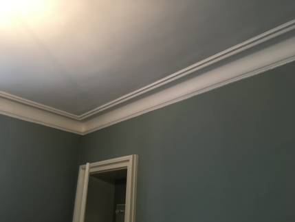 Rénovation de murs et plafond avec travaux de peinture décorative