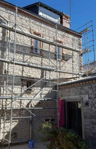 Façade pendant travaux