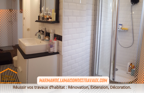 Rénovation globale d’un appartement : murs, plafonds et salle de bain  