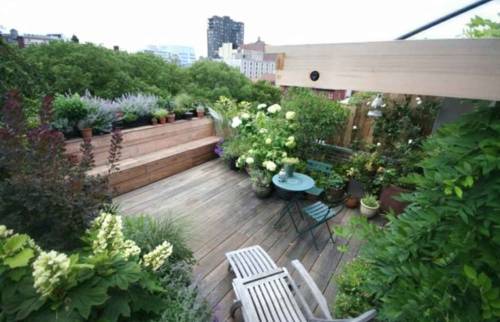 terrasse aménagée