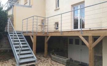 Aménagement d'une terrasse en bois à Caen