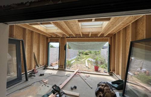 Extension 20 m2 Mur Ossature Bois à Treillières près de Nantes (44)