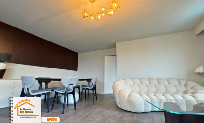 rénovation salle de bain design, mobilier bois sur mesure, éclairage LED et appliques, modernisation appartement Albertville, La Maison des Travaux Albertville