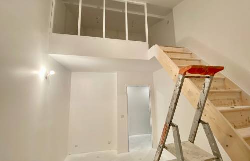 Création d'une chambre avec mezzanine