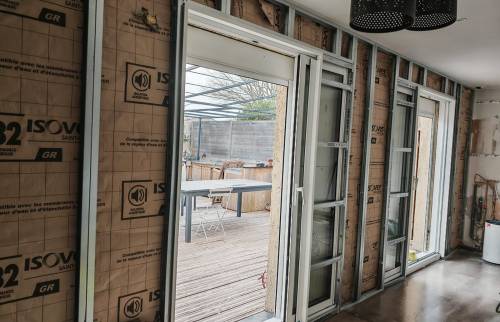 Isolation mur glandage