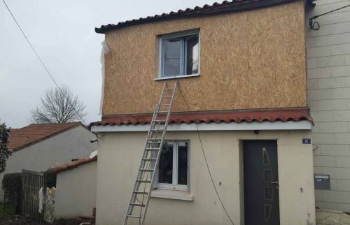 Travaux en cours d'extension à la Haye Fouassière