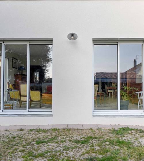 Agrandissement de maison à toiture plate