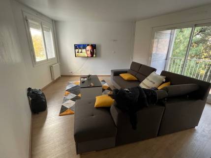  Salon d'un appartement rénové - Nantes 44