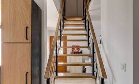 Escalier bois et métal Orvault