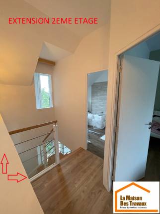 Palier à l'étage de l'extension (Yerres 91330)