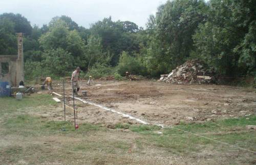 Le tracé des nouvelles fondations