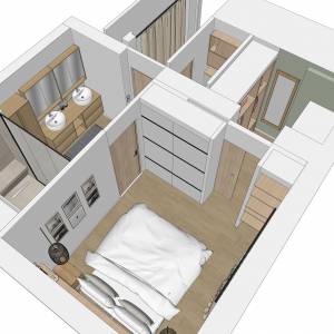 dressing intégré et salle d’eau Emilie LEIBER