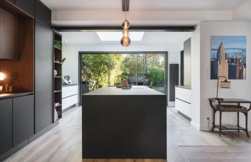 Rénovation de la pièce de vie cuisine et salon à Vertou (44120)