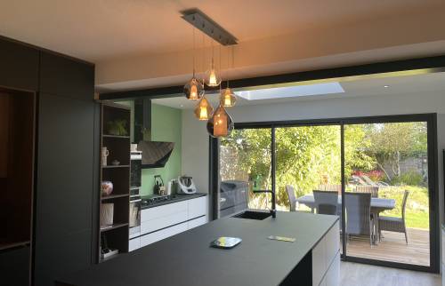 Rénovation de la pièce de vie cuisine et salon à Nantes