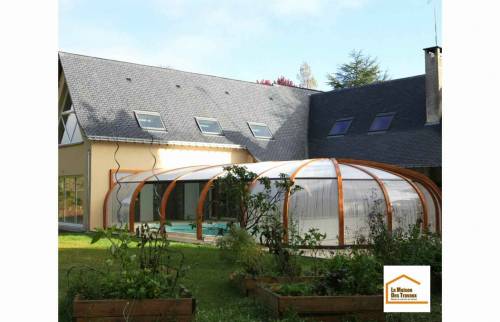 Création d'une extension avec piscine Domjean 50420