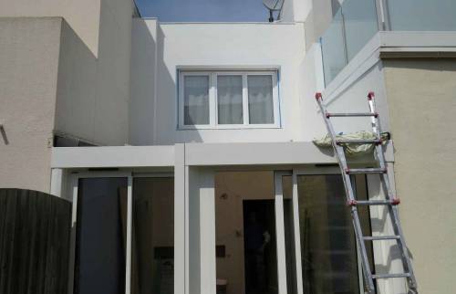 Nettoyage et réparation façade maison - Larmor-Plage (56260)