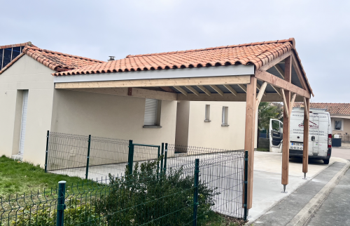 Création d'un carport à Bouguenais