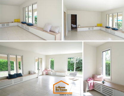 Rénovation de maison avec salon rénové - Romans sur Isère 26100