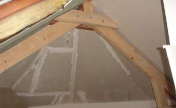 Pendant les travaux d'isolation pose plaque de platre