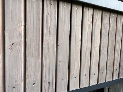 Bardage bois sur une extension de maison - Nantes 44